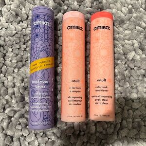 Amika color lock shampoo and conditioner. Amika brass off shampoo